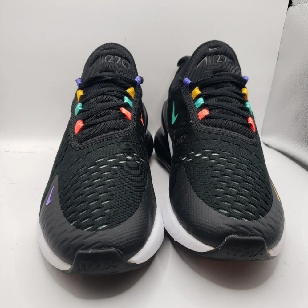 Nike Air Max 270 Black White Multi Color - Running Shoes Wmns Sz 8.5 AH6789 023 - Picture 4 of 7